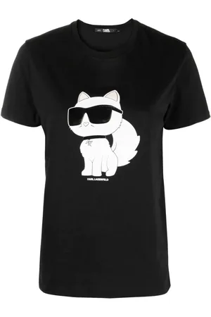 Karl Lagerfeld Ikon Choupette T-Shirt aus Bio-Baumwolle