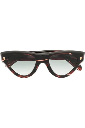 CUTLER & GROSS Cat-Eye-Brille in Schildpattoptik