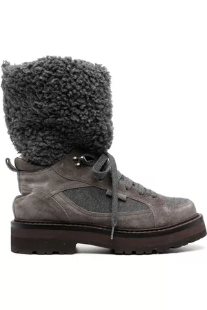 Brunello Cucinelli Hiking-Boots mit Faux Fur