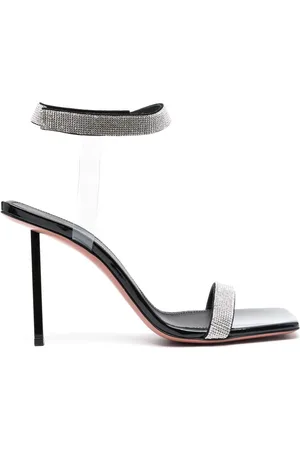 Amina Muaddi Sandalen mit Kristallen