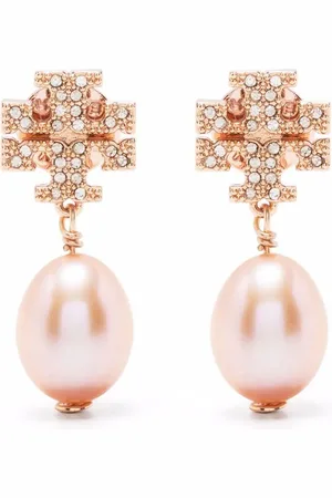 Tory Burch Luna Ohrringe mit Perlmutt
