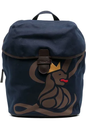 LEATHERSMITH OF LONDON Rucksack mit Löwen-Print