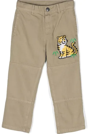 Kenzo Straight-Leg-Hose mit Tiger