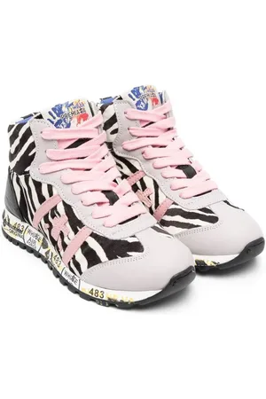 Premiata High-Top-Sneakers mit Zebra-Print