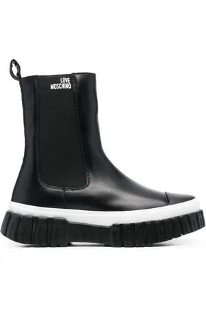 Moschino Chelsea-Boots mit Logo-Print