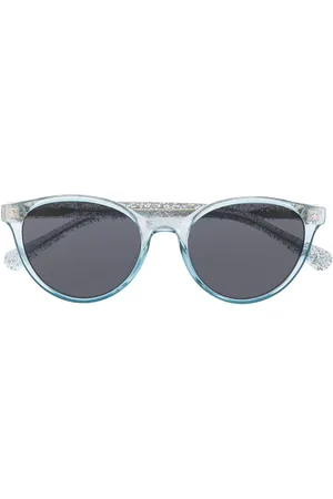 Chiara Ferragni Runde Sonnenbrille mit Glitter