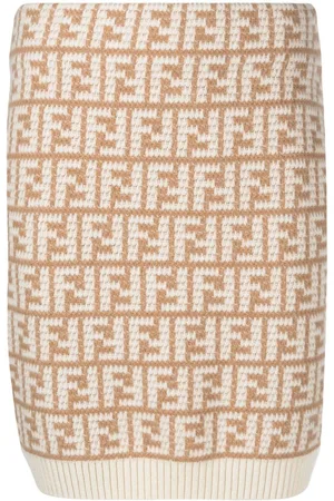 Fendi Strickrock mit Logo