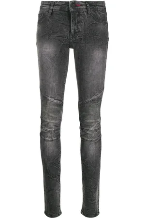Philipp Plein Skinny-Jeans mit Acid-Wash-Optik