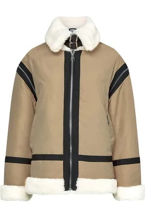 Karl Lagerfeld Bikerjacke aus Faux Fur