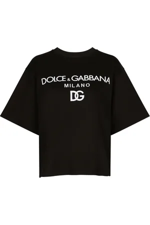 Dolce & Gabbana T-Shirt mit beflocktem Logo