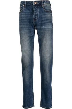 Emporio Armani Halbhohe Straight-Leg-Jeans