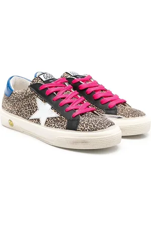 Golden Goose Superstar Sneakers mit Leo-Print