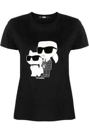 Karl Lagerfeld Ikon T-Shirt aus Bio-Baumwolle