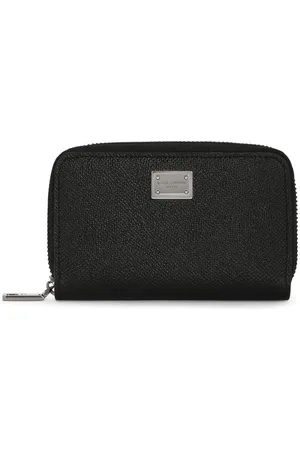 Dolce & Gabbana Portemonnaie mit Logo-Schild