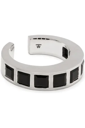 TOM WOOD Arch Square Ring mit Onyx