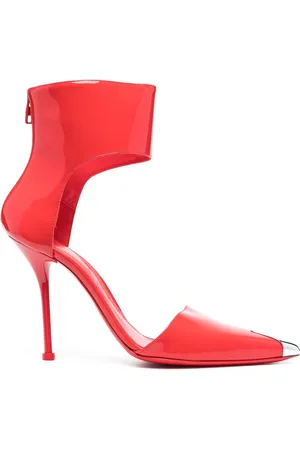 Alexander McQueen Pumps mit metallischer Kappe 115mm