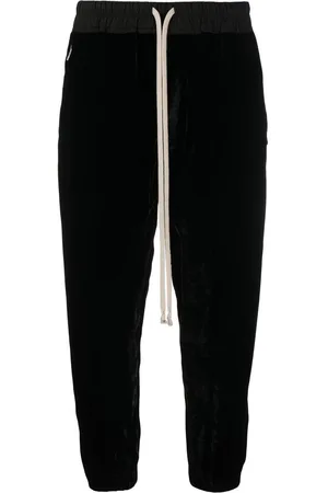 Rick Owens Cropped-Jogginghose mit tiefem Schritt