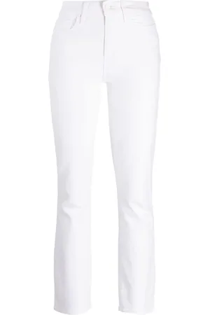 Paige Slim-Fit-Jeans mit hohem Bund