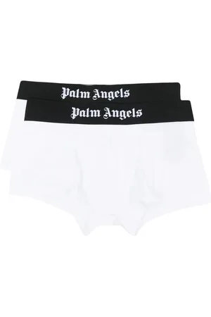 Palm Angels Klassische Shorts mit Logo-Bund