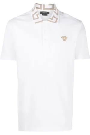 VERSACE Greca short-sleeved polo shirt