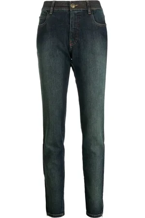 CHANEL Skinny-Jeans mit Stone-Wash-Effekt