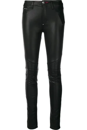 Philipp Plein Skinny-Hose in Lederoptik