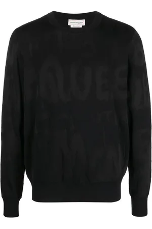 Alexander McQueen Pullover mit Intarsien-Logo
