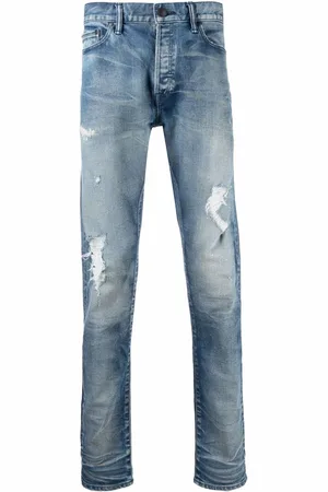 JOHN ELLIOTT Mid-Rise-Jeans im Distressed-Look