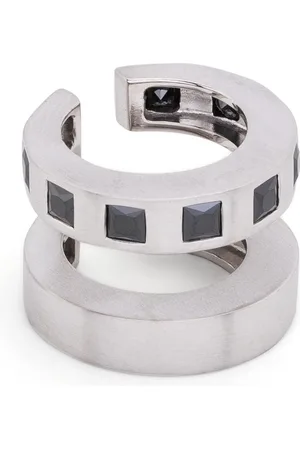 TOM WOOD Doppelte Ear Cuffs mit Zirkonia