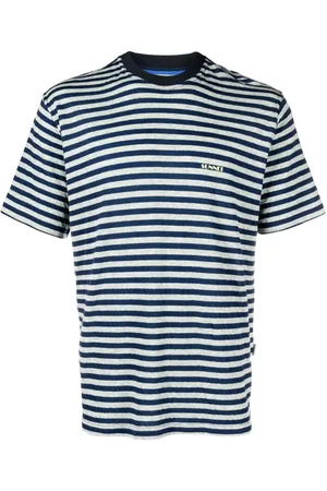SUNNEI Gestreiftes T-Shirt mit Logo-Print