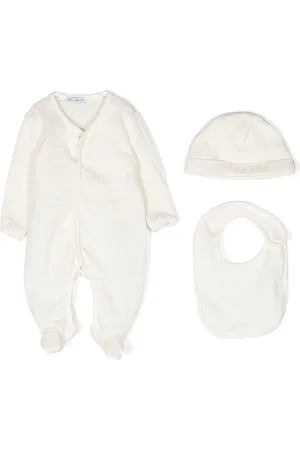 Dolce & Gabbana Strampler-Set aus Jacquard mit DG-Logo