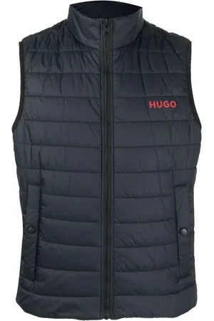 HUGO BOSS Gefütterte Weste mit Logo-Print