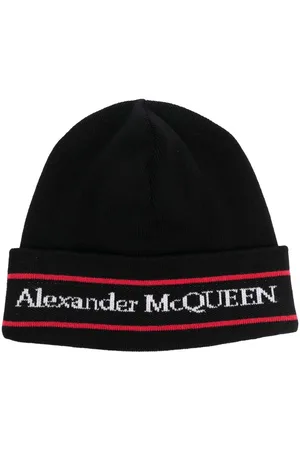 Alexander McQueen Intarsien-Mütze aus Kaschmir