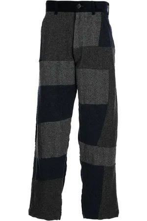 Comme des Garçons Gerade Hose mit Patchwork-Detail