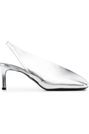 Jil Sander Pumps mit eckiger Kappe und metallischem Finish