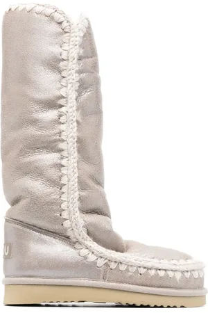 Mou Stiefeletten im Metallic-Look