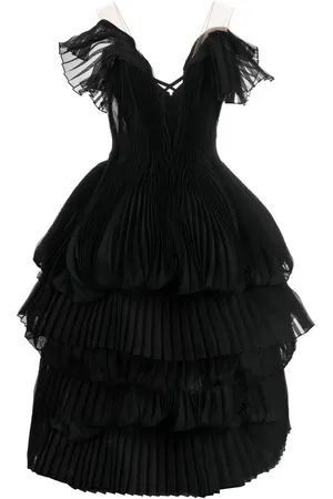 Marchesa Notte Gestuftes Abendkleid