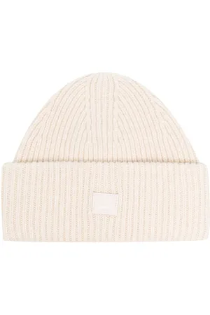 Acne Studios Gerippte Beanie mit Logo