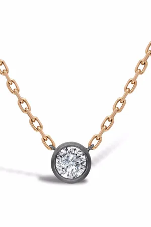 Pragnell 18kt Legacy Rotgoldhalskette mit Diamanten