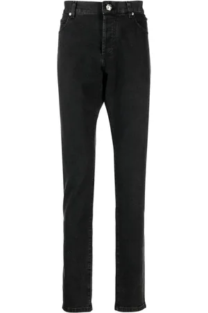 Balmain Halbhohe Straight-Leg-Jeans