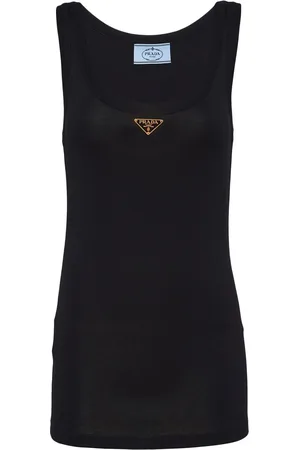 Prada Geripptes Jersey-Top