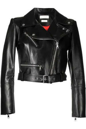 Alexander McQueen Cropped-Jacke aus Leder