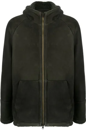 SALVATORE SANTORO Mantel aus Shearling mit Reißverschluss