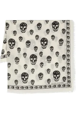Alexander McQueen Schal mit Totenkopf-Print