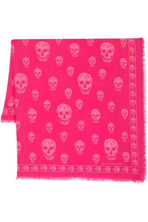 Alexander McQueen Schal mit Totenkopf-Print