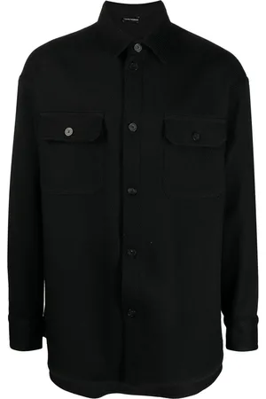 Emporio Armani Hemdjacke aus Wolle