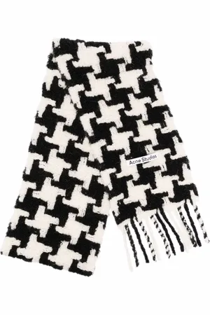 Acne Studios Strickschal mit Hahnentrittmuster