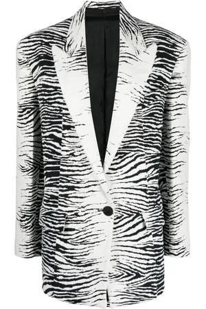 The Attico Blazer mit Zebra-Print