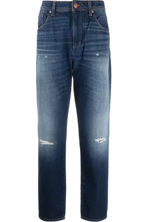 Armani Exchange Schmale Jeans im Distressed-Look