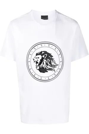 BILLIONAIRE T-Shirt mit geflocktem Logo